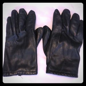 Men’s Black Leather Gloves, size L